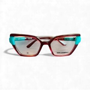 Karl Lagerfeld NWT Burgundy and Teal Women's Glasses